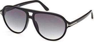 Tom Ford Jeffrey Zonnebril - Heren - Zonnebrillen - Zwart - 59 MM - Accessoires