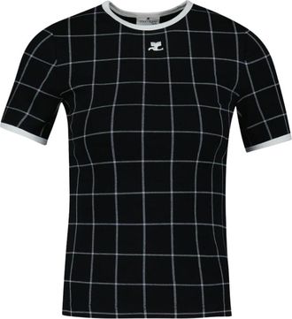 Courr&egrave;ges T-Shirts, female, Multicolor, Size: XS Signature Contrast T-Shirt