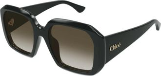 Chlo&eacute; Ch 0300S Zonnebril - unisex - Zonnebrillen - Groen - ONE Size - Nylon - Accessoires