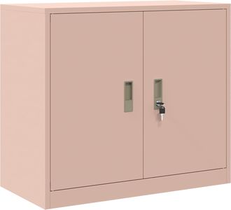 vidaXL Armario De Almacenamiento Rosa 80 X 40 X 70 Cm Acero Vidaxl