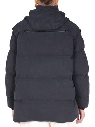 Bottega Veneta Removable Hood Down Jacket - Black