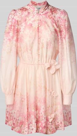 Forever New Cocktailkleid mit Leinen-Anteil Modell Marianne in Rose, Gr&ouml;&szlig;e 38