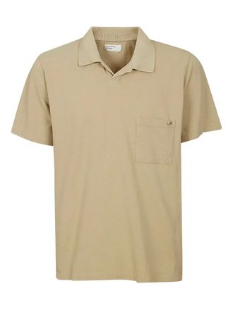 Universal Works short-sleeve pocket polo shirt - men - Cotton - L - Brown