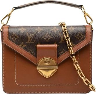 Louis Vuitton Pre-owned Monogram 2way tas - Dames - Vintage Schoudertas - Bruin - ONE Size - Leer - Vintage