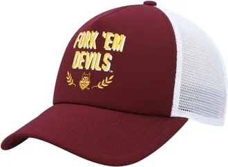 adidas Mens adidas Maroon Arizona State Sun Devils Phrase Foam Front Trucker Adjustable Hat at Nordstrom