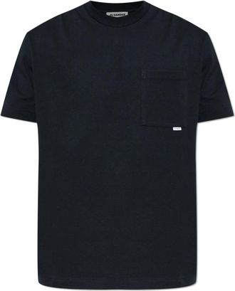 Jil Sander T-Shirt met Zak - Heren - T-shirts - Blauw - XL - Katoen - Tops