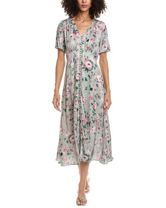 The Kooples Flowing Flowers Midi Dress