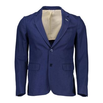 GANT Heren, Jassen, Blauw, Maat: 4XS Katoen