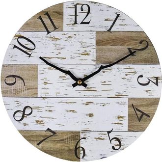 OEM Reloj De Pared Digital Vintage De 40 Cm, Dise&ntilde;o Redondo Moderno, Silencioso, Decoraci&oacute;n De Madera, Para Dormitorio, Escuela, Sala De Estar, Cocina, Ho