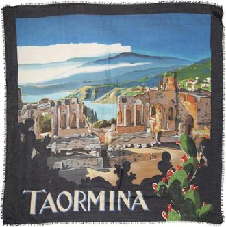 Dolce & Gabbana Scarves, male, Multicolor, Size: ONE SIZE Taormina Modal Shawl