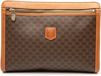 Celine Pre-owned Celine Macadam Coated Canvas Clutch Unisex LI6UE3YP040ZWQ4P