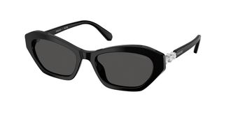 Swarovski SK6048F Asian Fit 103887 Womens Sunglasses Black Size 54
