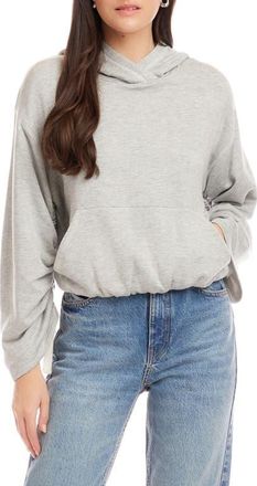 Fifteen Twenty Makenna Bubble Hoodie in Light Heather Grey at Nordstrom, Size X-Small