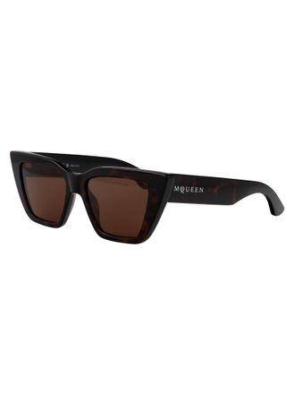 Alexander McQueen Womens Sunglasses Am0507s Havana Brown Injected