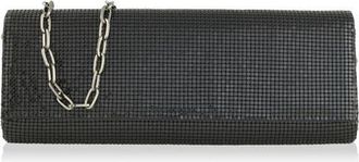 Whiting & Davis Zoe Baguette Clutch in Black at Nordstrom