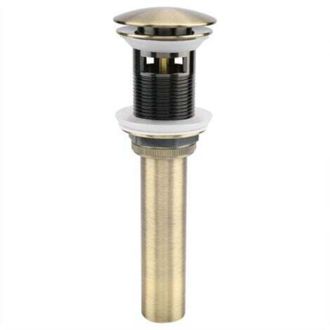 OEM Desag&uuml;e Emergente Retro Para Lavabo G1 De 1/4 De Lat&oacute;n - Desag&uuml;e Con Sistema De Clic Y Rebosadero - Resistente A La Corrosi&oacute;n - F&aacute;cil Instalaci&oacute;n -cre