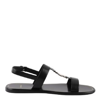 Ferragamo Vida Nappa Flat Sandals, Size 7 C