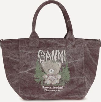 Ganni Small Teddy Tote Bag Female UNI
