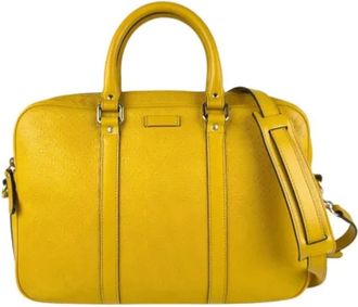 Gucci Pre-owned Handbags, female, Yellow, Size: ONE SIZE Pre-owned Leather gucci-bags