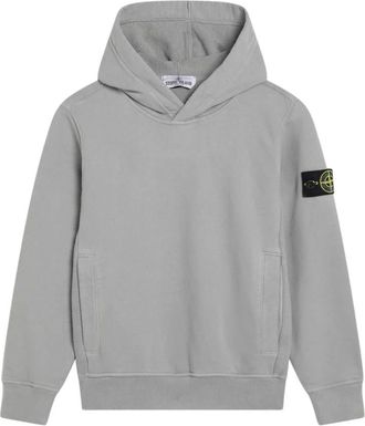 Stone Island Kids Sweatshirts, male, Gray, 10 Y, Cotton Fleece