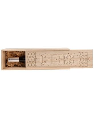 True Cheers Wood Wine Box