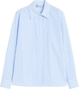 Max Mara Camicia - Dames - Overhemden - Blauw - M - Overhemden