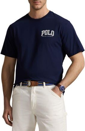 Polo Ralph Lauren Big & Tall Logo Jersey T-Shirt in Cruise Navy at Nordstrom, Size 2X Big