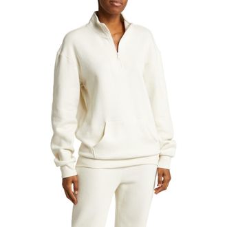 Beyond Yoga Recharge Half Zip Pullover in Vintage White at Nordstrom Rack, Size X-Small