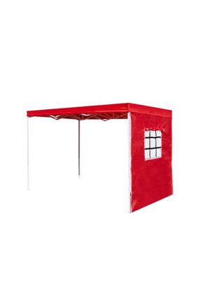 Regalos Miguel Laterales Individuales Carpas Plegables - Lateral Con Ventana Enrollable 3 Metros Premium - Rojo