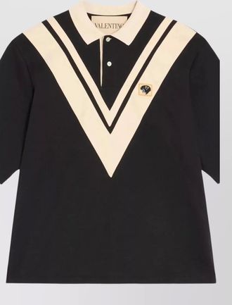 Valentino knit shirt polo collar short sleeves