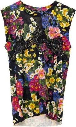 Dolce & Gabbana Dames, Tops, Veelkleurig, Maat: 2XS Katoen