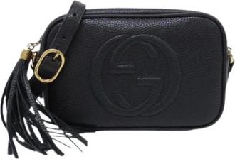 Gucci Pre-owned Vintage Schoudertas - Dames - Vintage Schoudertas - Zwart - ONE Size - Leer - Vintage