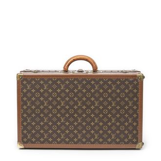Louis Vuitton Pre-owned Womens Vintage Gemine Trave Case Trunk for Shoes Travel Bag - Brown - One Size