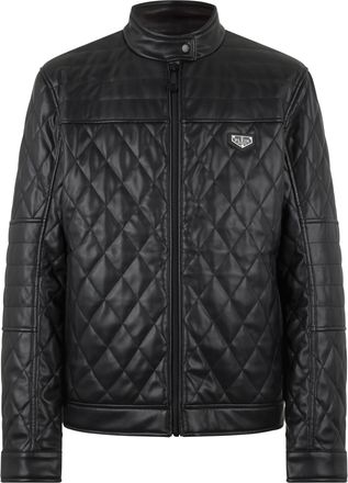 Philipp Plein Eco Leather Padded Jacket