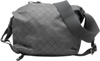 Bottega Veneta Pre-owned Vintage Shoulder Bag - Heren - Vintage Schoudertas - Grijs - ONE Size - Leer - Vintage