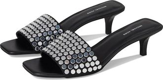 Michael Kors Merriam Kitten Sandal Womens Sandals Black : 6.5 M