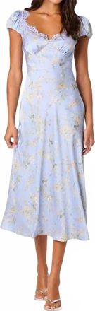 Astr Makaela Dress In Blue Floral