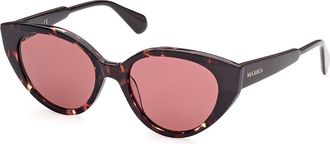 Max & Co. MO0039 55S Womens Sunglasses Tortoiseshell Size 54