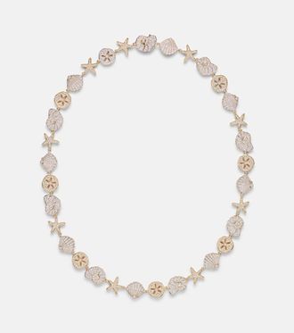 Sydney Evan Sea Life 14kt gold (585/1000) necklace with diamonds