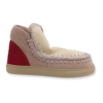 Mou Winterlaarzen - Dames - Schoenen - Beige - Maat: 40 EU Leer