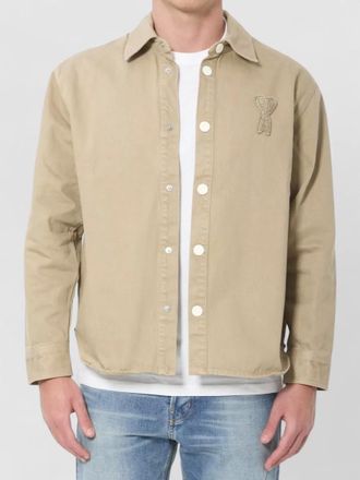 Ami ami de coeur cotton denim overshirt