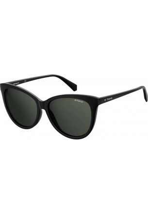 Polaroid Womens PLD6104 S 56 X807M9 Sunglasses - Black - One Size