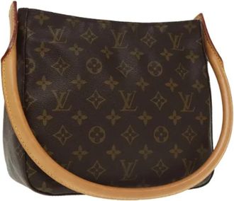 Louis Vuitton Tweedehands Canvas Louis Vuitton tassen - Dames - Vintage Schoudertas - Bruin - ONE Size - Vintage