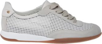 Baldinini Perforated Leather Sneakers - Dames - Sneakers - Wit - 40 EU - Leer - Schoenen