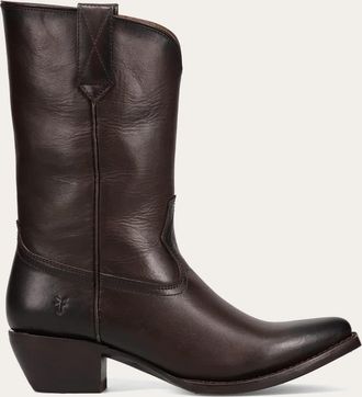 Frye Womens Sacha Mid Pull On In Chocolate M