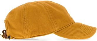 Miu Miu Womens Cotton Baseball Cap Yellow Contiene Parti