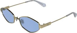 Calvin Klein Jeans CKJ26222S 717 Womens Sunglasses Gold Size 55
