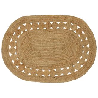 vidaXL Alfombras De &Aacute;rea Natural 122 X 183 Cm Yute Vidaxl