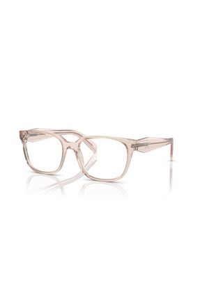 Prada 54mm Rectangle optical glasses in Pink at Nordstrom