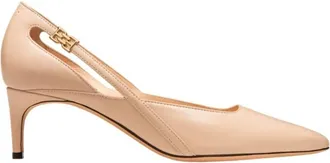 Bally Elsa 55 Pointed-Toe Leather Pumps, Brand Size 39 ( US Size 8.5 )